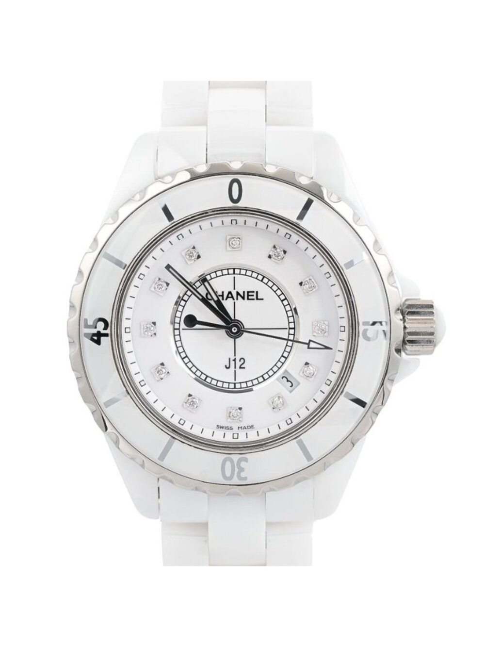 Chanel J12 Watch 33 White